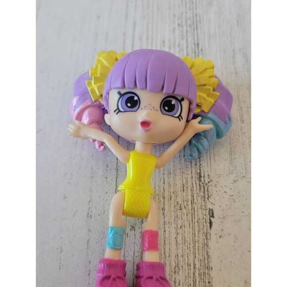 Purple pigtail mini doll rock star toy figure accessory gymnastic - Picture 1 of 3